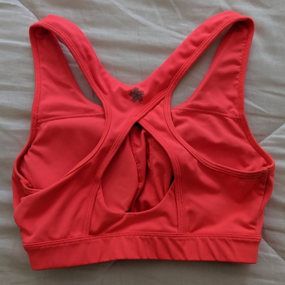 Bright Orange Tek Gear Sports Bra - Picture 3 of 4